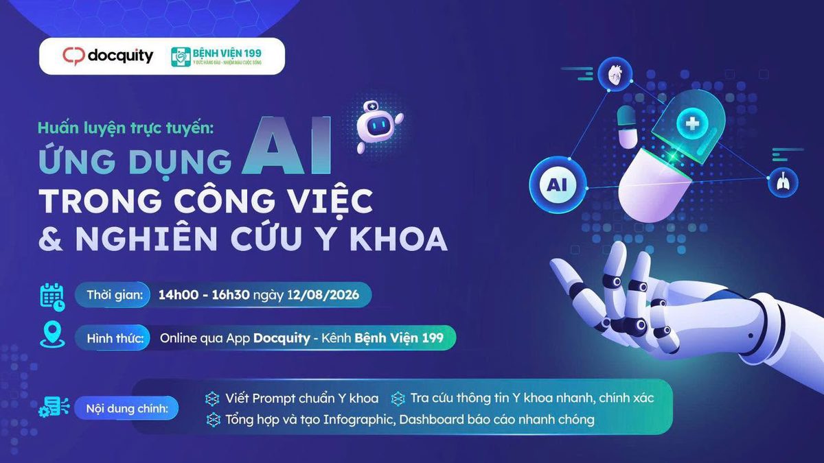Bệnh viện 199 tổ chức Chương trình “Ứng dụng AI trong công việc và nghiên cứu y khoa”