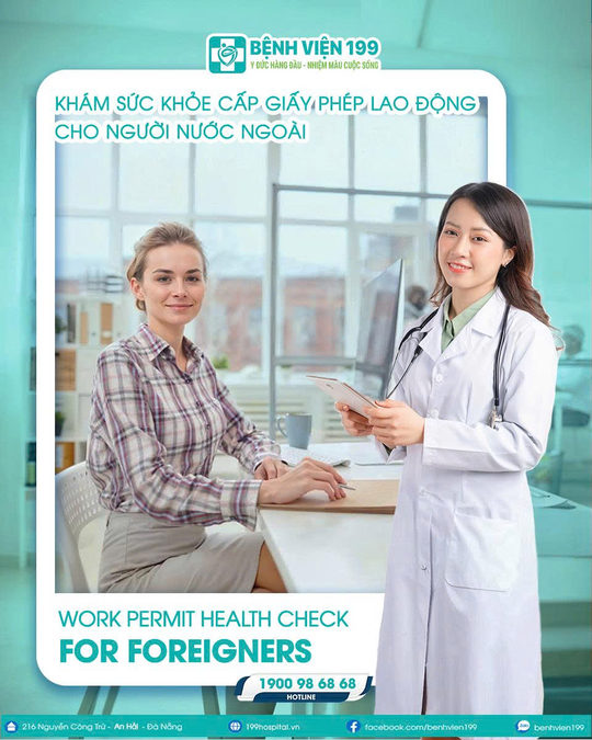 Khám sức khỏe cấp giấy phép lao động cho người nước ngoài