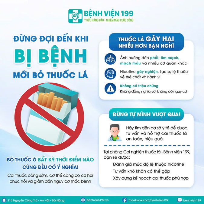 ĐỪNG ĐỢI ĐẾN KHI BỊ BỆNH MỚI BỎ THUỐC LÁ