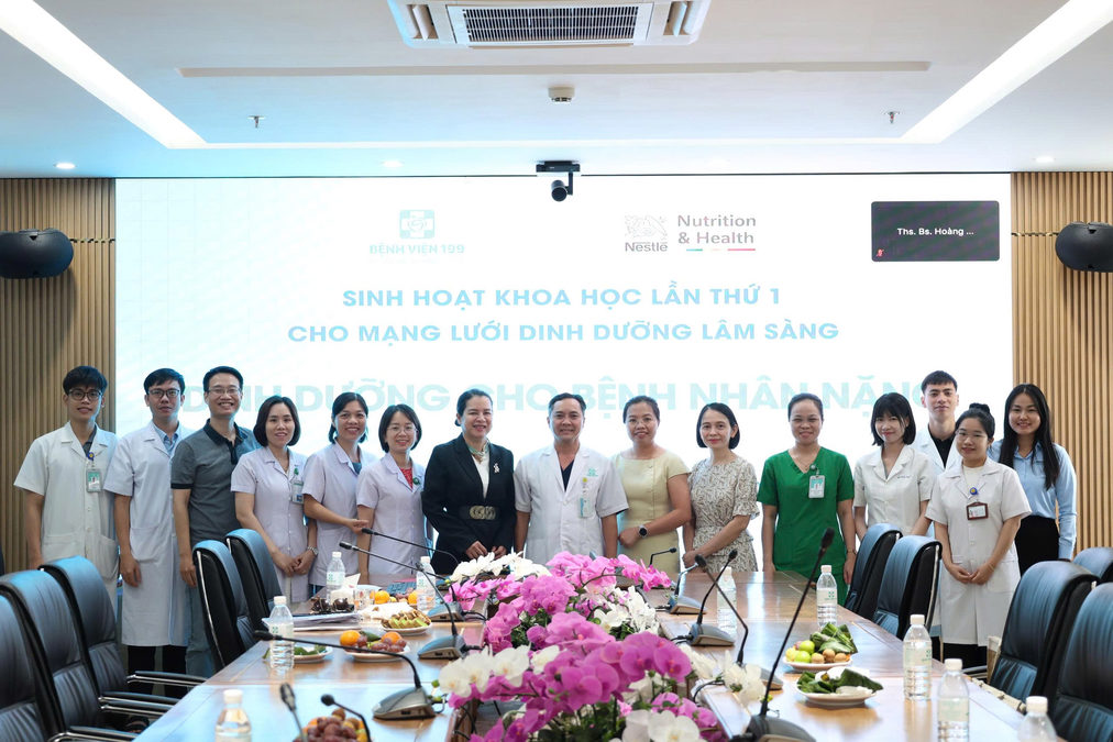 Bệnh viện 199 tổ chức sinh hoạt khoa học lần thứ 01 cho Mạng lưới Dinh dưỡng lâm sàng năm 2026