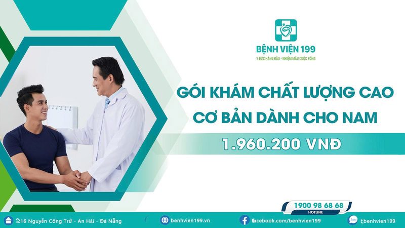 Gói khám sức khỏe tổng quát chất lượng cao cơ bản dành cho nam