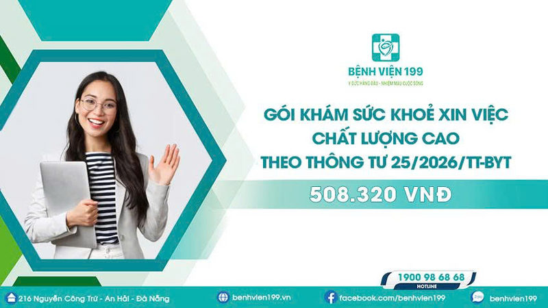 Gói khám sức khỏe xin việc chất lượng cao theo Thông tư 25/2026/TT-BYT