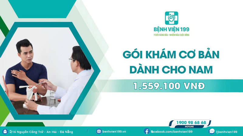 Gói khám sức khỏe tổng quát cơ bản dành cho nam