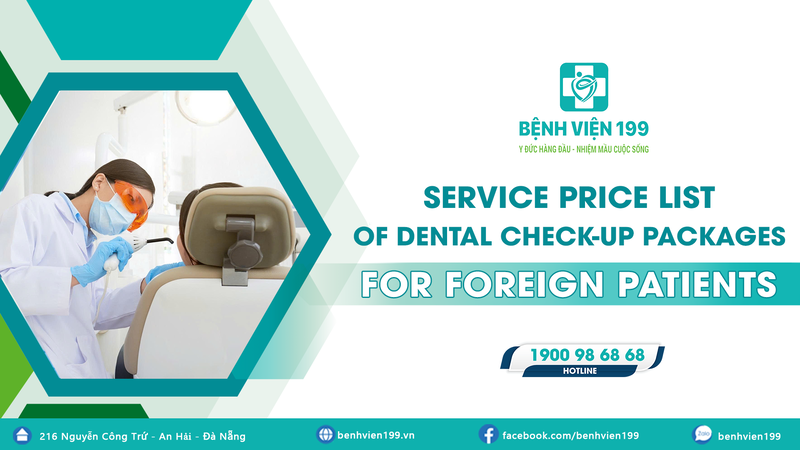 SERVICE PRICE LIST OF DENTAL CHECK-UP PACKAGES